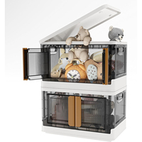 STELLAR PATH Moderne Staande Keuken Afwasrek 5-Laags PP+PET Plastic Multifunctionele Afwasrek Afdekking voor Keukenopbergruimte