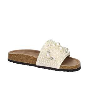Sandali Bassi da Donna SASS250281 con Perle Argento e Dettagli Decorativi - Product Image 6