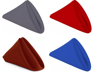 Bán Buôn Handmade 100% Polyester Tái Sử Dụng Tùy Chỉnh Bảng & Bữa Ăn Tối Khăn Ăn - Product Image 4