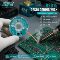 RF4 Sumbat Desolder Berkualitas Tinggi Rendah Residu Kabel Tembaga 2mm * 1.5m untuk Perbaikan PCB Alat Penghapus Solder Elektronik