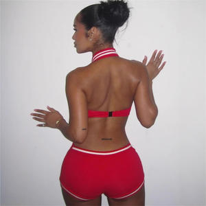 GY964- 2025 estate moda e Sexy Sexy ragazza senza maniche tinta unita senza schienale tuta all'americana - Product Image 4