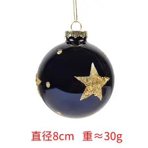 Factory Sells Christmas Glass Ball Decorations Directly Hand-painted Christmas Ornament Hanging On The Christmas Tree