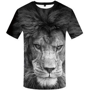T-shirt à manches courtes pour homme, <span class=keywords><strong>taille</strong></span> plus, été, décontracté, imprimé lion 3D, blanc, <span class=keywords><strong>Fruit</strong></span> <span class=keywords><strong>of</strong></span> <span class=keywords><strong>the</strong></span> <span class=keywords><strong>Loom</strong></span> - Product Image 1
