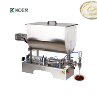 Machine de remplissage et d'agitation en acier inoxydable en forme de U pour miel, liquides, pâtes et sauces au sésame