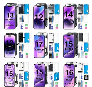ชุดประกอบดิจิไทเซอร์ OLED แบบนุ่มพร้อมไอซีแบบพกพาสำหรับ <span class=keywords><strong>iPhone</strong></span> <span class=keywords><strong>12</strong></span> 13 14 15 16 17 ซีรีส์ (<span class=keywords><strong>Pro</strong></span>/Max/Plus/E) - หน้าจอความสว่างสูง - Product Image 1