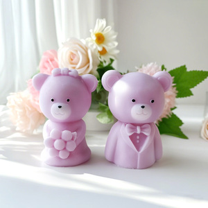 Molde <span class=keywords><strong>de</strong></span> silicona para novia <span class=keywords><strong>de</strong></span> oso, para hacer velas, <span class=keywords><strong>novio</strong></span>, vela perfumada, yeso epoxi, cera <span class=keywords><strong>de</strong></span> soja, decoración del hogar - Product Image 2