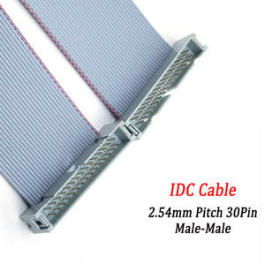 Yüksek Kaliteli <span class=keywords><strong>2</strong></span>.54mm Pitch 30Pin Erkek-Erkek IDC Düz Şerit Kablo, Tıbbi Dedektör LED Ekran Kontrol Cihazı için - Product Image 1
