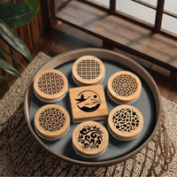 Brûleur d'encens traditionnel en bambou durable, boîte en bois au design personnalisé, support pour bâtonnets d'encens, diffuseur d'aromathérapie pour musc et oud, toutes saisons