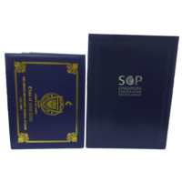 Carpeta de papel de aluminio personalizada, cubierta de soporte de grado de archivo con papel de cartón clásico, tamaño A4, 8,5x11 pulgadas, a la moda