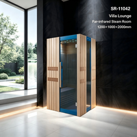 Sauna extérieur haut de gamme avec aménagement personnalisé et construction en bois durable pour jardins de luxe, centres de villégiature et centres de bien-être