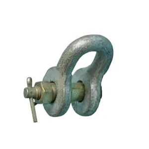 Hot-dip Galvanized Shackle Overhead Lines Accessories Power Pole Hardware Electric Transmission Line Construction Fitting