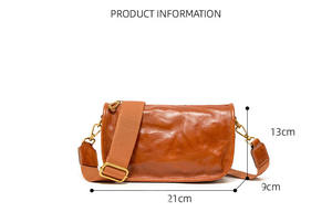 Wholesale Factory ODM OEM Custom Genuine Cowhide Leather Shoulder <b>Bag</b> Crossbody <b>Satchel</b> Messenger <b>Bag</b> <b>for</b> <b>Women</b> Man - Product Image 3