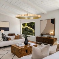 Luminaires suspendus en albâtre, lustres de luxe pour la décoration de salle à manger