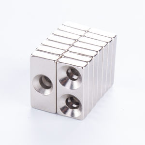 הספק של ndfeb neodymium מגנט חזק n52 דפוס קשת עם חור במרכז ריתוך/חיתוך/מחיר שירותי ניקוב - Product Image 1