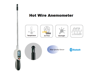 เครื่องวัดความเร็วลมแบบพกพา CEM DT-1880 ดิจิตอล พร้อมระบบแจ้งเตือนความเร็ว - Product Image 2