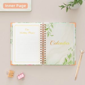 Sang trọng tùy chỉnh 2026 2027 xoắn ốc Wedding Planner cuốn sách và tổ chức với hộp - Product Image 4