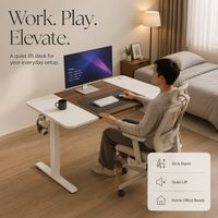 AOR Home Station de travail électrique silencieuse avec plateau relevable pour bureau, ordinateur et apprentissage, couleurs personnalisables, vente en gros usine
