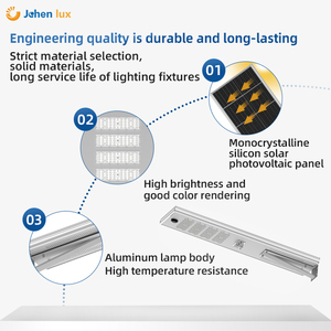 Nhà máy giá rẻ giá IP66 ngoài trời không thấm nước <span class=keywords><strong>Lithium</strong></span> sắt Phosphate pin LED Monocrystalline năng lượng mặt trời đường phố 5 năm bảo hành - Product Image 2