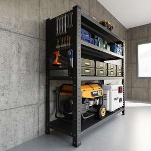 ชั้นเก็บของทำจากโลหะและอุปกรณ์ในห้องครัวหลายชั้นชั้นชั้นพร้อมแผ่นพลาสติกแบบมีตะขอประเภทยืนสำหรับจัดระเบียบ - Product Image 2