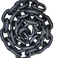 Cadena de carga de acero de aleación G80 10mm 16MM 18mm Cadena transportadora de elevación negra soldada Grado 80