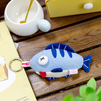 Feiya Adorables jouets en peluche animaux marins porte-clés et pendentifs pour sac à dos : Pieuvre, Hippocampe, Étoile de mer, Narval – Thème Aquarium, Halloween