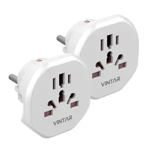 VINTAR Factory Wholesale 100V-250V USB International Travel socket adapter for European