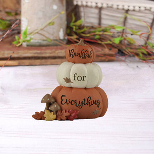 Zucche in resina impilate Set <span class=keywords><strong>di</strong></span> decorazioni <span class=keywords><strong>di</strong></span> Halloween in <span class=keywords><strong>tre</strong></span> feste grato per <span class=keywords><strong>tutto</strong></span> - Product Image 6