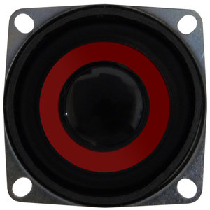 Altavoz Rojo de 5W y 4 Ohmios, 5x5x2.5cm, con Cono Negro para Proyectos de Audio - Product Image 2