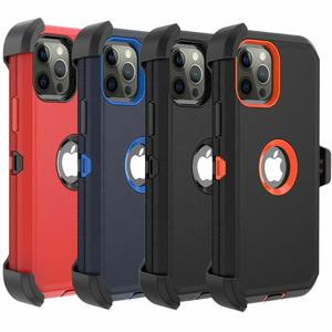 Pour <span class=keywords><strong>iPhone</strong></span> 12 Pro, étui de protection pour téléphone portable avec béquille, clip de <span class=keywords><strong>ceinture</strong></span> à 360 degrés et protection d'écran intégrée - Product Image 6