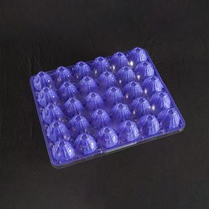 30 Holes PET <b>Plastic</b> Egg <b>Trays</b> Chicken Egg Packaging Container <b>Tray</b> with Lid - Product Image 3
