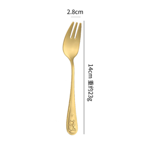 ชุดช้อนส้อมมีดหรูหรา DFG1110 แบบกำหนดเองได้ 3 ชิ้น ลายหมี CN/GUA - Product Image 6