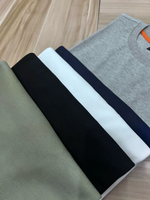 Camiseta de Hombre 2026, Talla Europea, Estilo Retro, Elástica, Suave y Cómoda, Cuello Redondo Clásico, Tejido de Algodón Premium