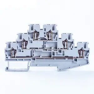 ST 2.5-3L three layer terminal block ST2.5-3L DIN rail spring connection terminal JST 2.5-3L wire connector