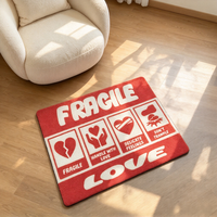 Tapis tufté personnalisé avec texte et slogan OEM, tapis de sol, tapis tufté moelleux sur mesure pour la décoration intérieure, vente en gros avec devis personnalisé