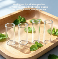 Vente flash - Embouts coniques en verre de couleurs mélangées pour filtre à fumer