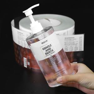 Autocollants personnalisés imperméables avec logo, étiquettes adhésives en papier pour bouteilles, impression d'étiquettes pour pots, emballage, cosmétiques - Product Image 1