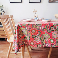 Petite nappe carrée en lin français vintage, nappe florale, nappes sans plis, couverture de table décorative pour salle à manger, thé