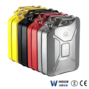 Bidon métallique de 20 L (5 gallons) pour carburant, certifié ONU, portable, pour essence et diesel, avec <span class=keywords><strong>bec</strong></span> <span class=keywords><strong>verseur</strong></span> et support d'urgence - Product Image 1