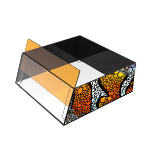 Flipper 8 "Ultra Clear Acrílico Removível Silicone Aquário Flutuante Top Down <span class=keywords><strong>Viewer</strong></span> para Reef <span class=keywords><strong>Fish</strong></span> Observação Fotografar - Product Image 1