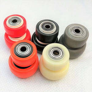 1,5 2 2,5 Zoll Leichte Lenkrollen mit Drehplatte Schwarze PVC-Bürostuhl-Möbelrollen - Product Image 6