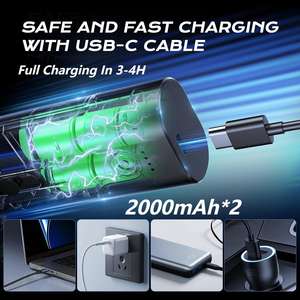 便携式 110000RPM 迷你风扇吸尘器可充电无线吹风机，带高速喷射功能，适合户外使用 - Product Image 2