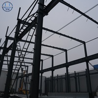 Bâtiment d'entrepôt moderne en acier galvanisé Lingshan, modèle QQ2, avec structures de toiture métalliques et poutres en I, taille personnalisée 5