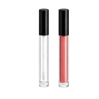 Emballages personnalisés pour tubes de gloss à lèvres de 4 ml, utilisation quotidienne, avec bouchon à vis en PETG, impression sérigraphique, contenants pour tubes de gloss à lèvres, flacon