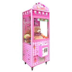 NINIX Machine à griffes à monnayeur pour poupées, en métal rose et verre trempé, pour salle de jeux intérieure - Product Image 2