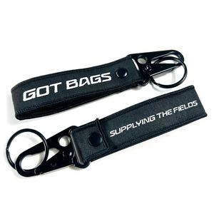 <b>Custom</b> Logo Lanyard <b>Key</b> Chain Short Strap Carabiner Keychain - Product Image 1