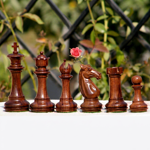 Piezas de Ajedrez Staunton Meghdoot de 4 Pulgadas, Hechas a Mano en Madera para Jugar - Product Image 1