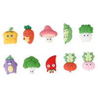 Nouveaux autocollants carrés en résine pour coque de téléphone, accessoires en résine, légumes simulés, boîte de rangement, lunettes, bijoux, acrylique