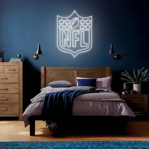 Goldmore1 Drop Shipping Ons Voetbal Neon Bord Club Man Grot Garage Muur Decor Sport Neon Bord Nfl Neon Bord