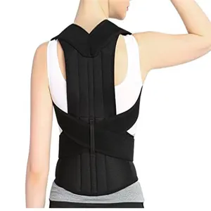 BM003 sabuk koreksi postur Logo kustom penopang bahu untuk peralatan terapi fisik pinggang dan punggung