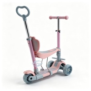 Patinete Plegable de Tres Ruedas para Niños, Juguete Ligero para Jugar al Aire Libre para Niños Pequeños - Product Image 2